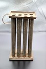 Antique 1800   s Metal Round Taper Candle Mold With 12 Tubes