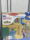 Melissa   Doug Ms  Rachel Sesame Street Wooden Activity Board - Brand New