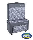 Brother Luminaire Sasebxp3e Sewing Embroidery Trolley Luggage Case Bag Brand New