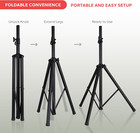 Universal Speaker Stand Mount Holder Heavy Duty Tripod W  Adjustable Height From
