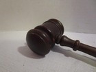 Vintage Wooden 10  Gavel Nice Patina - Judge   Auctioneer   Board Of Directors