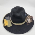 New Ruediger Wide Brim Fedora Hats For Men Woman 100  Wool Felt Panama Black L