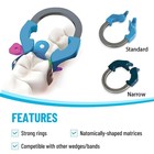 Dental Matrix Bands Ring Sectional Matrice Clamp Wedges Fit Palodent V3 System