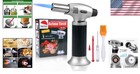 Chef Cooking Torch Lighter - Versatile Butane Torch For Bbq  Baking   Soldering