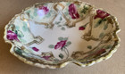 Antique Nippon Bowl Hand Painted Roses And Gold Moriage