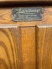 Antique Oak Ice Box - The Sanitary Refrigerator