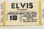          Elvis Presley Concert Ticket  The Tour That Never Happened - 8  1 8   77   