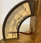 Vintage Gold Metal Liberty Postal Scale 2 Pound Capacity Great Desk Decor  Works