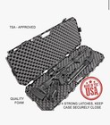 Mtm Tactical Rifle Case 42  Snap Latches  High-impact Plastic  Usa Made  Black
