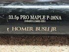 Homer Bush  Jr  Game Used Uncracked Old Hickory Bat Tampa Bay Rays Top Prospect