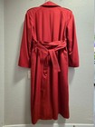 Vintage Northwest Airlines Disney Imagemaker 2r Red Lined Trench Coat Nwt