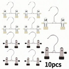 Stainless Steel Clip Pants Hangers Non Slip For Trouser Jeans Skirt Universal 