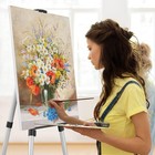 Folding Art Painting Easel Portable Display Stand Tripod Adjustable W  Carry Bag