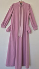 Sakowitz  Vanity Fair Women s Maxi Lounger Robe Solid Pink Size 12 Usa Made Vtg