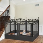 Spacious Large Dog Whelping Box Puppy Playpen Fence With Waterproof Whelping Pad