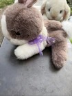 Tyco Bunny Bunny Bunnies Brown White Dutch Rabbit 7    Plush Stuffed Toy Vintage
