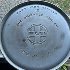Griswold No  10 Aluminum Frying Pan Silver Round Long Handle Flat Bottom