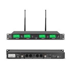 Pro Audio Wireless Microphone System  Uhf 4 Channel