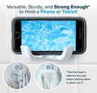 Slipx Solutions On The Dot Power Lock Suction Cup Hook  Razor Holder   White 