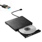 Slim External Cd Dvd Rw Drive Usb 3 0 Writer Burner Player Black For Laptop Pc