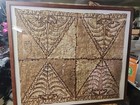 Rare Antique Early 20th Century South Pacific Tapa Bark Cloth Polynesian 43   37 