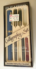 Vintage 1980 s Sheaffer Usa  calligraphy Pen Set  W  Instructions  Lightly Used
