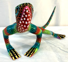 Oaxacan Wood Carving David Blas Chameleon Lizard Oaxaca Mexico Folk Art Alebrije