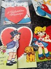 Big Lot Of Vintage Valentine   s Day Cards Greetings - Some Used  Some Not 