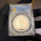 Pr66cam 1967 Canada Wolf Silver Fifty Cents Proof  Pcgs Secure- Rainbow Toned