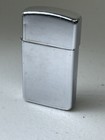 Vtg Zippo Lighter Slim Chrome Made In Usa Bradford Pa