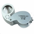 40x 25mm Illuminated Magnifier Jeweler Led Lighted Loupe Loop With Case