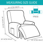 New 1 2 3 Seater Stretch Recliner Sofa Slipcover Elastic Armchair Couch Cover Us