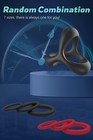 7pcs Cockring Set Silicone Adjustable Penis Cock Rings Erection Sex Toys For Men