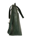 Madewell The Zip Top Transport Crossbody Tote Dark Green Leather Unlined