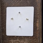 Skull Pierced Ear Earrings Two Styles Halloween Goth 2 Pair