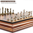 14  Wooden Chess Set With Metal Piece 2 5   King Gift Package Classic Board Game