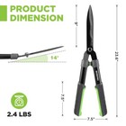 25-33  Garden Hedge Shear Manual Hedge Trimmers Garden Clipper Extendable Handle