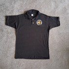 Vintage 1980s U s  Army European Tour Germany Embroidered Polo Shirt Black 