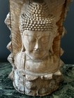 Antique Asian Chinese Buddha Hand Carved Wood Sculpture  Exceptional