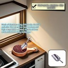 Heavy Duty Cast Aluminum Ice Scoop 5 12 24 38 Oz With Ergonomic S-curve Handle