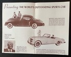 1953  Nash Healey  the Power To Win Sales Brochure  Class Winner Le Mans 8 Pages
