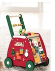 Wooden Baby Walker Christmas Theme Double Sided Design Learning Activity
