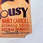 1934 Jealousy Original 14x22 Window Movie Poster Nancy Carroll Pre Code