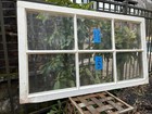 19 X 33 Vintage Casement Window Sash  Old 6 Pane  Frame 19540s Arts   Crafts