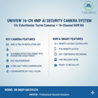 Uniview 16ch 4k Nvr Network Uniview 12x4mp Ndaa Audio Ip Camera Security Kit