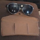 Ray-ban Men   s Vintage Glacier alpine Goggles With Leather Side Shields   Case
