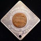 Encased 1959-d Lincoln Cent - Lincoln Square Savings   Loan  Chicago  Illinois