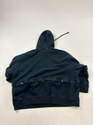 Adidas Hoodie Sweatshirt Women Medium Black Original Adibreak Snap-button