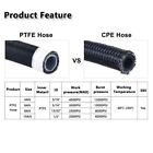 6 8 10an Black Nylon Braided Ptfe Fuel Line 10 20ft 6pcs Fittings Hose Kit E85 
