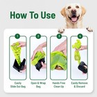 Pooper Scooper  Dog Poop Scoop W bags For Pet Waste  Portable Design With Lea   